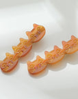 Zoe Triple Cat Face Barrette Clip - Set of 2
