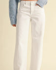 Optic White Relaxed Straight Leg Jean