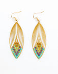 Swooping Oval Earring