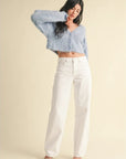 Optic White Relaxed Straight Leg Jean