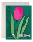 Pink Tulip Thank You Card- Box set of 6