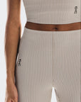 ON All-Day Ribbed Pants: Desert / White