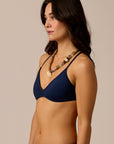 Tamarindo Bikini Swim Top -Navy