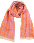 Super Soft Chunky Geometric LInes Fleece Scarf