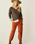 Corey Butter Cord Pant: Copper