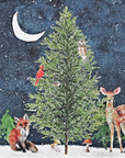 Moonlit Forest Friends Deluxe Boxed Holiday Cards