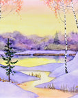 Winter Sunrise Deluxe Boxed Holiday Cards
