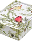 Cardinals in Evergreen Small Boxed Holiday Cards