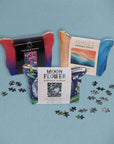 Portable Puzzle in a Canvas Pouch