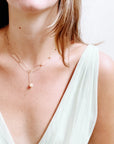 Paperclip and Pearl Necklace