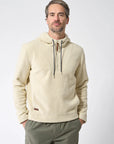 Jersey Polar Fleece Hooded Popover: Oyster