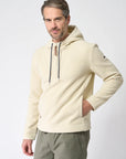 Jersey Polar Fleece Hooded Popover: Oyster