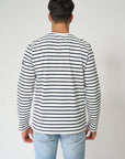 Breton M's Long Sleeve Striped Crew Neck T-Shirt
