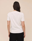 Bella Dahl Short Sleeve Crew Neck Cotton Cashmere Tee