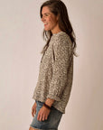 Carve Dylan Gauze Shirt: Coffee Ditsey