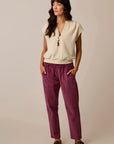 Zoe Buttercord Pant: Bramble