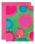 E. Frances Flower Power Colorful Birthday Greeting Card