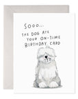 E. Frances Sheepdog Belated Birthday Greeting Card