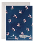 E.Frances Dainty Block Print Navy Birthday Greeting Card
