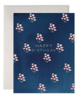 E.Frances Dainty Block Print Navy Birthday Greeting Card