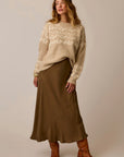 Tess Kindsilk Skirt: Teak
