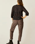 Zoe Twill Pant: Espresso