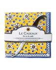 Le Cadeaux Cocktail Napkins with Cheese Knife Gift Set