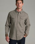 Kuhl Disputr Long Sleeve Men's Button Down Shirt- Dark Pumice