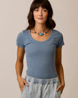 Carve Ever Tee-Blue Mirage