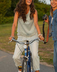 Zoe Lightweight Denim Pant-Savannah