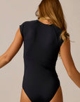 Carve All Day One Piece Swim Suit - Black