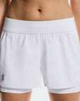 On Women's 3" Court Shorts 2-in-1 -White