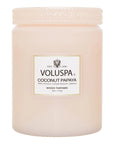 Voluspa Coconut Papaya Large Glass Jar Candle