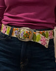 Jenny Krauss Freshwater Floral Embroidered Belt