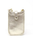 German Fuentes Italian Leather Small Crossbody Hands Free Phone Bag