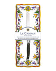 Le Cadeaux Baguete Tray with Bread Knife Gift Set