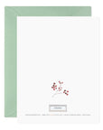 E. Frances Holiday Wreath Christmas Greeting Card