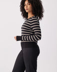 Dynamic Long Sleeve Striped Tee