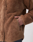 Nadine Sherpa Fleece Cardigan Jacket