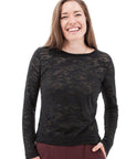 Ambrosia Burnout Top: Black