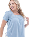 Shelle Short Sleeve Swing Top