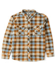 Vissla Eco-Zy Long Sleeve Polar Flannel Shirt-Faded Denim