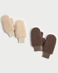 Boucle Teddy Mittens