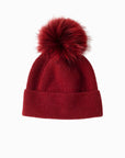 Soft Ribbed Pom Pom Beanie