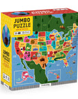 Map of the USA Jumbo Puzzle 25 Pieces