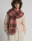 Rosewood Check W's Scarf