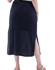 The Sorrento Crepe Midi Skirt