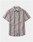 TNB Freshwater Short Sleeve Button Up Shirt: Americana Stripe