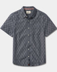 TNB Freshwater Short Sleeve Button Up Shirt: Summer Navy Check