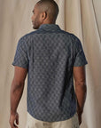 TNB Freshwater Short Sleeve Button Up Shirt: Summer Navy Check